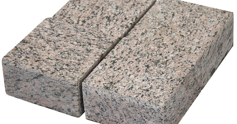 Pink grenite cobbles