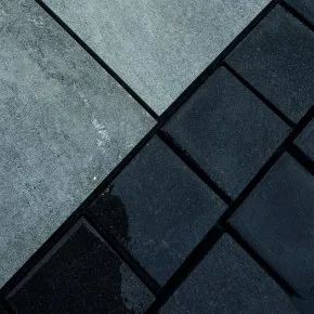 Sawn Black Granite Cobbles